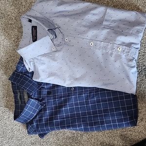 Two 2XT Button Down Men Dress BIG and TALL Shirts Blue Dillard's